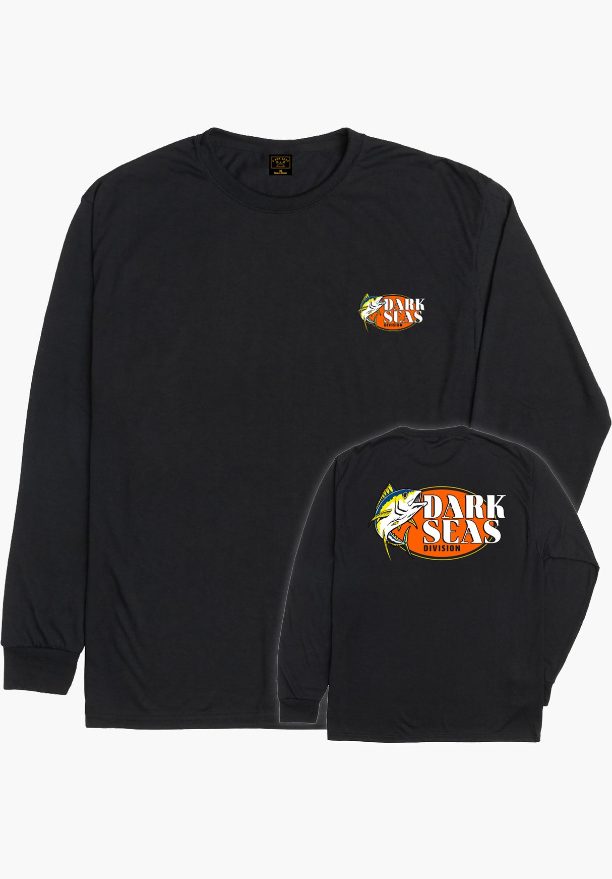 Long Range UV Jersey Shirt black Vorderansicht
